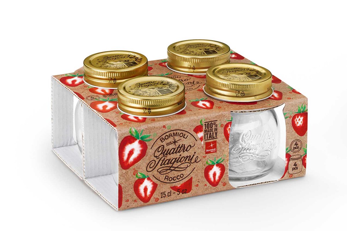 Quattro Stagione Bocal + couvercle - 15cl - 4 pcs